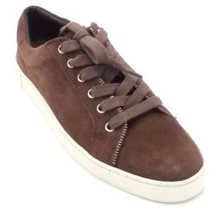 frye & co. Leather or Suede Sneakers Sindy Moto Aubergine